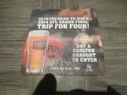1 only CARLTON DRAUGHT,/ADELAIDE CASINO 2014 Competition collectable COASTERS
