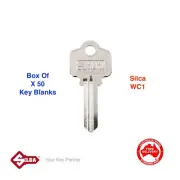 SILCA WC1 Keyblanks-Box Of Fifty- Whitco,Key Blank-FREE POSTAGE