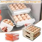 Refrigerator Drawer Style Egg Storage Box Egg Double-layer Storage D7P0 Box Q3D3