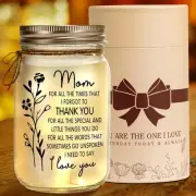 Kenon Mason Jar Night Light for Mom, Mothers Day Gifts Mom 01, 01