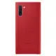 SAMSUNG Galaxy Note10皮革背蓋 紅
