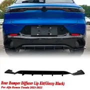 Rear Bumper Diffuser Lip Kit Cover For Alfa Romeo Tonale 2023-2026 2024 Black (for: Alfa Romeo)