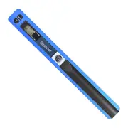 Portable Handheld Wand Wireless Scanner A4 Size 900DPI JPGPDF Formate LCD Display with Protecting blue