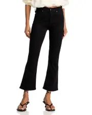 Ag Farrah Mid Rise Cropped Bootcut Jeans in Alchemy