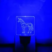 2Pack Blue Night Light Plug in Nightlight w/Dusk to Dawn Sensor Automatic On Off