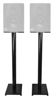 Rockville 37” Black Steel Studio Monitor Speaker Stands For Rockville DPM5B