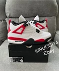 Size 10 - Nike Air Jordan 4 Retro Red Cement with Receipt DH6927-161