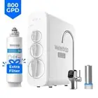 Waterdrop G3P800 Reverse Osmosis System, 800 GPD,Tankless,with free 1 Filter