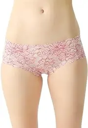 [Gunze] TC6870P Women's Lace Panties, 3D Design, No Elastic Waist, Tuche, Natural White, LL