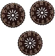 Cabilock 3pcs Silent Cuckoo Clock Mechanism Parts Vintage Wall Clock Dial Face Stylish Replacement for Accurate Timekeeping