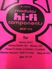 MHF-113 SAMS HI-FI MANUAL EMERSON HARMAN MARANTZ PIONEER REALISTIC SHARP NOS