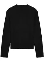Rick Owens Biker Ribbed Cotton Jumper - Black - M M