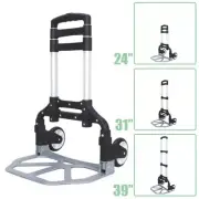 165Lbs Foldable Hand Truck Dolly Cart Luggage Trolley Lightweight Multipurpose
