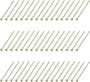Dong Huang 300pcs Brass Chandelier Connectors Clips Pins, Gold Crystal Prism Pins, Chandelier Replacements for Connecting Parts