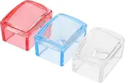 ADOCARN 3 Set Nail Art Stamper Kit Plates Diy Manicure Set for Nails Pink Accessory