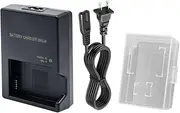 KWTOUL MH-24 Quick Battery Charger for EN-EL14 EN-EL14A Battery Compatible with Nikon P7100 P7000 D5100 D5200 D5300 D5500 D5600 Df D3100 D3200 D3300 with Battery Protection Box