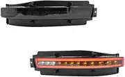 Led Tail Light Assembly Kits Auto Rear Fog/Running Brake Turn Signal Backup/Reverse Light，Compatible With Nissan Z33 350Z 2003-2009(Smoked Lens)