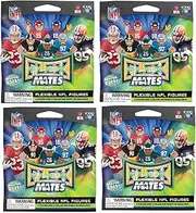 Party Animal Flexmates 2025 Series 1 NFL Figures Blind Bags Gift Set Party Bundle - 4 Pack