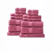 Renee Taylor Brentwood Low Twist 14 Piece Rosebud Towel Pack