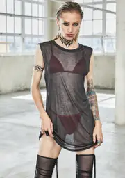 [DARKER WAVS] Bassline Sheer Tank Top
