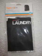 Flight Mode Travel Laundry Bag Gym/Sport Water Resistant Pouch Storage Black