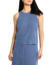 Nic+Zoe Rumba Linen Pop On Tank
