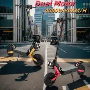 4000W Off-Road Electric Scooter 80KM/H 70KM Range Foldable Adult 11" Tyre E-Bike