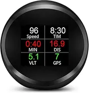 GPS Slope Meter, Digital Inclinometer Level & Angle Gauge, Head Up Display ometer, Bevel Tilt Gauges with Multifunctional Function for All DC5-18V Car Multicolor