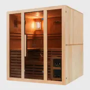 [Kylin Sauna] Kylin Sauna - Traditional Steam Sauna Room 4 Person QD-EA4