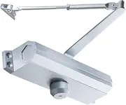 POWAWINI Automatic Door Closer, Self Closing, Adjustable Grade 3 Spring Hydraulic, UL 3 Hour Fire Rated, Medium Duty, Half Million Cycles, Residential and Light Commercial Use, Silver Aluminum