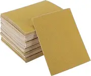 X AUTOHAUX Universal 4.49Inch x 5.51Inch 120 Grit Sanding Discs Hook & Loop Sanding Sheets Brown Corundum 100 Pcs