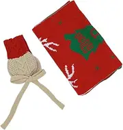 [OATIPHO] Winter Children's Scarf Earflap Set Christmas Earmuff Adornment for Boys Girls Warm Comfortable