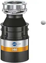 [InSinkErator] Model 46AS Waste Disposal Unit with Air Switch - Food Waste Disposal Unit for Sink Use w/Instruction Manual - Kitchen Sink Accessories and Gadgets - ‎15.9 x 15.9 x 31.8 cm - Black