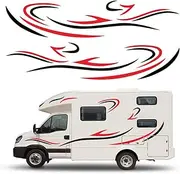 ERYUE Sticker, Car Auto Body Sticker Self-Adhesive Side Truck Graphics Decals Fitment for Camper Caravan RV Trailer