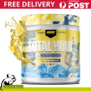 Redcon1 TOTAL WAR Pre workout High Stim Energy Pump Focus Icy Lemonade 30 Serves