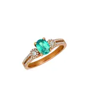 Le Vian 14K 1.13 ct. tw. Diamond & Blueberry Zircon Cocktail Ring