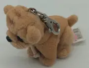 NWT Mini 2" Russ Tan Dog Keyring Keychain Clip