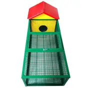 Large Metal Rabbit Hutch Guinea Pig Ferret Hamster Cat House with Run 167cm