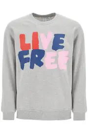 [COMME DES GARCONS SHIRT] COMME DES GARCONS SHIRT live free hooded sweat M Grey