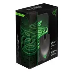 【Razer 雷蛇】 地獄狂蛇1800dpi+重裝甲蟲(小)鼠墊組合