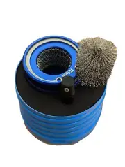 WICKED Brush Set for 1" Copper Tube OD and ID Pipe Cleaning for Drills