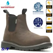WOLVERINE Soft Toe Waterproof Chelsea EH Romeo Moisture Wicking Men's Boots wv