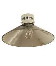 DIY Batten Fix Cone Shape Large Smokey/Chrome