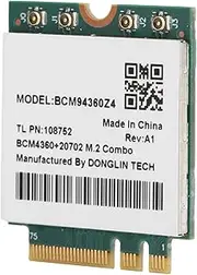 XUMIUZIY Wireless Network Card, 1300Mbps M.2 NGFF Adapter Wirelss Network with WiFi 4.0 Widely Compatibility Portable Use Easily High Performance Wireless Card with Good Replacement