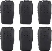 6Pcs Two Way Radio Cover Case for Baofeng BF888s, Silicone Walkie Talkies Holster Pouch Protector for BF 888s