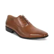 Kenneth Cole Reaction KEVIN LACE UP MEN'S SHOES COLOR COGNAC SIZE 7 NIB