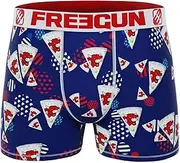 [FREEGUN] La Vache Qui rit Men's Microfibre Boxer Shorts, Blue 2, Large