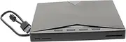 TEHAUX External DVD Drive USB DVD Writer ROM Rewriter Portable CD Burner with Slip Design Multi Function for Laptop Desktop Fast Data Reading Mobile Charging Function
