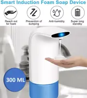 300 ML Automatic Foam Soap Dispenser Hands-Free Touchless Kitchen Bathroom
