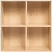 Openook 4 Cube Shelf Storage Unit - Oak